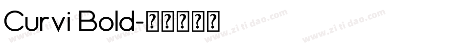 Curvi Bold字体转换